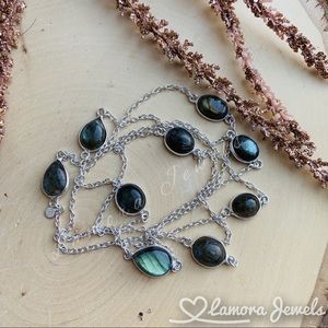 COPY - Labradorite Natural Gemstone Sterling Neck…